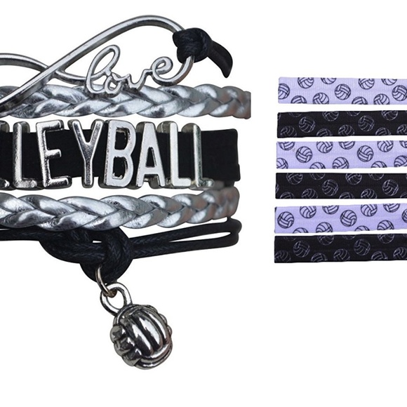 Infinity Collection Jewelry Girls Volleyball Gift Set Bracelet
